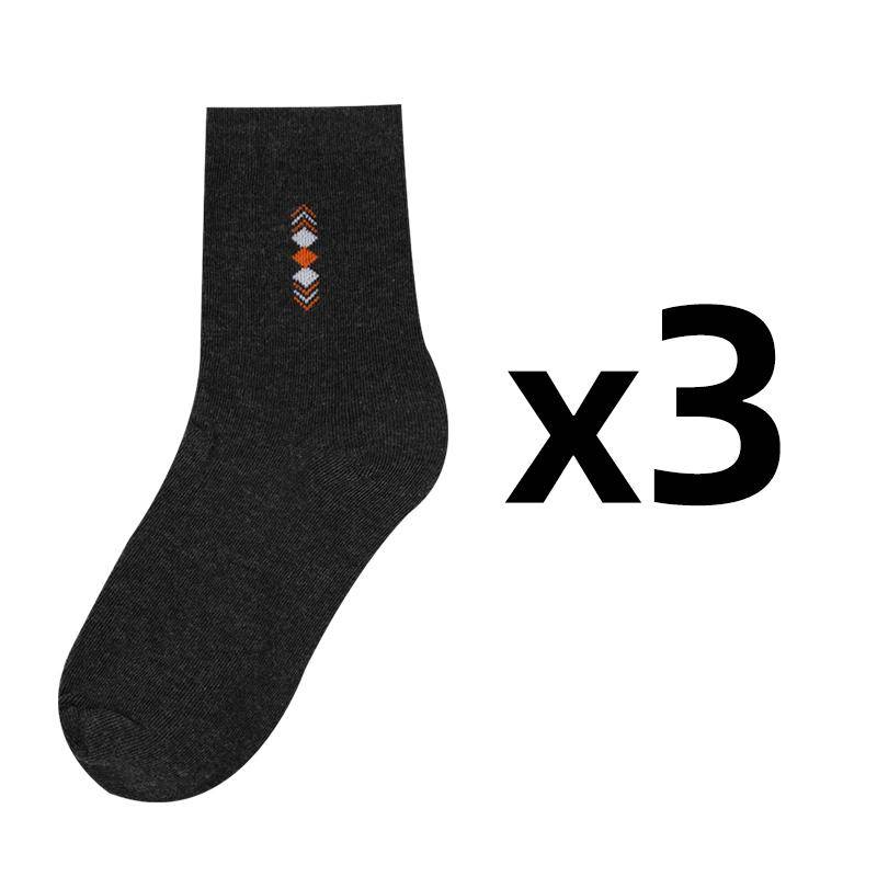 Herren Baumwollsocken Lässig Atmungsaktiv Weich Einfach Freizeit Business Bequem Mittellange Socken One size von Joom DACH