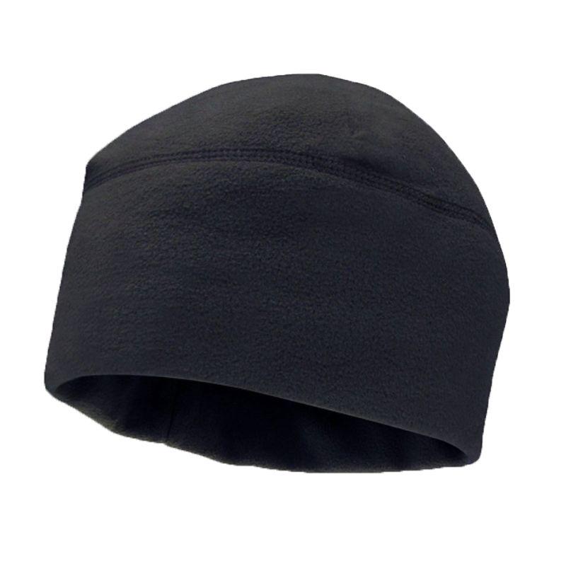 Herren Beanie Radmütze Wandern Winter Einfarbig Weiche Warme Mütze Polar Fleece Verdickte Winddichte Outdoormütze schwarz von Joom DACH