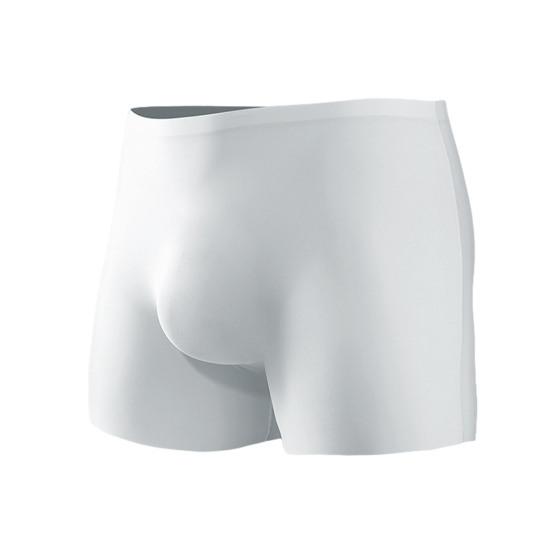 Herren-Boxershorts, 3D-Eisseide, nahtlos, dünn, atmungsaktiv, einfarbig, U-konvex, Sporthöschen 3XL weiß von Joom DACH