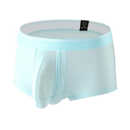 Herren-Boxershorts, elastisch, mittelhoch, eng geschnitten, hohe Elastizität, Shorts, Slips, einfarbig, getrennte Elefantennase, atmungsaktives Höschen M von Joom DACH