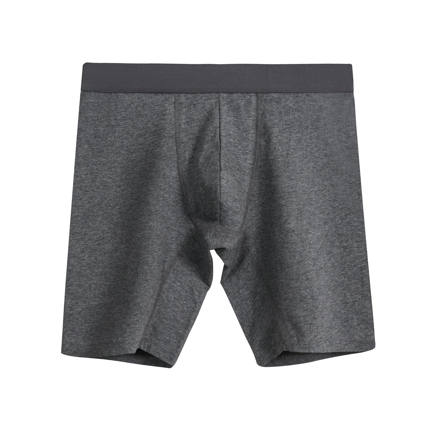 Herren Boxershorts Lange Beine Baumwolle Unterwäsche Unterteil Shorts Unterhosen Mann Slips Höschen Unter Kleidung Unterslips L XL 2XL 3XL 4XL 5XL 6XL 3XL dunkelgrau von Joom DACH