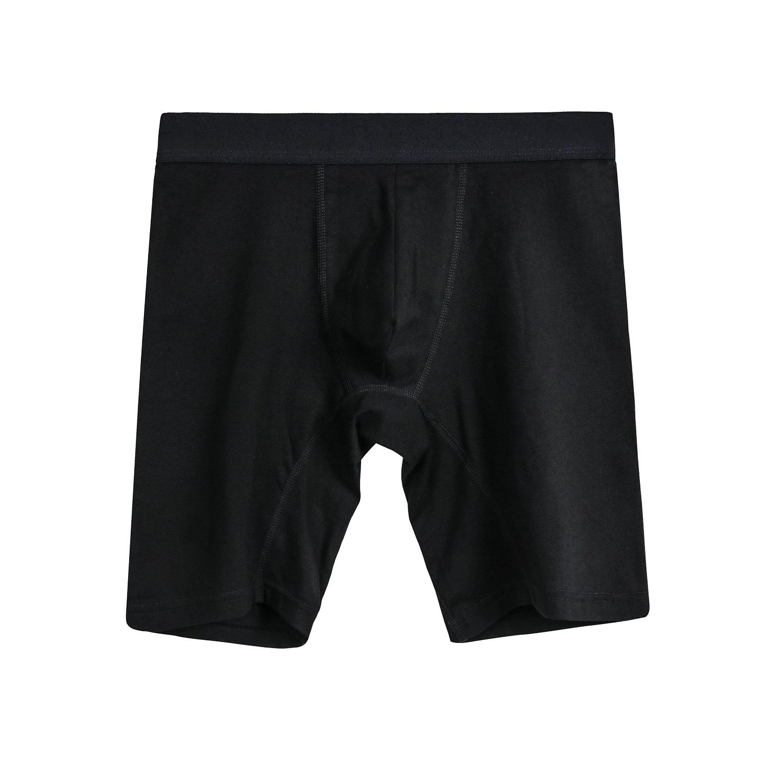 Herren Boxershorts Lange Beine Baumwolle Unterwäsche Unterteil Shorts Unterhosen Mann Slips Höschen Unter Kleidung Unterslips L XL 2XL 3XL 4XL 5XL 6XL 6XL schwarz von Joom DACH