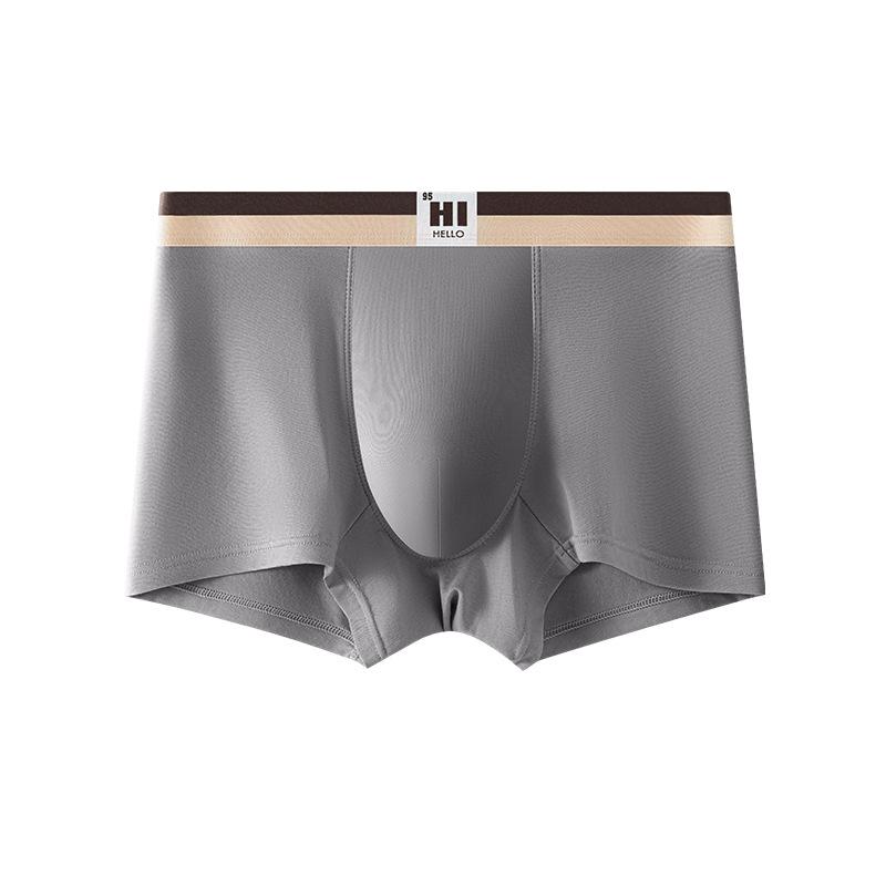 Herren-Boxershorts aus Baumwolle mit breitem Bund, feuchtigkeitsableitende Boxerunterwäsche, Höschen für Männer XL dunkelgraue von Joom DACH