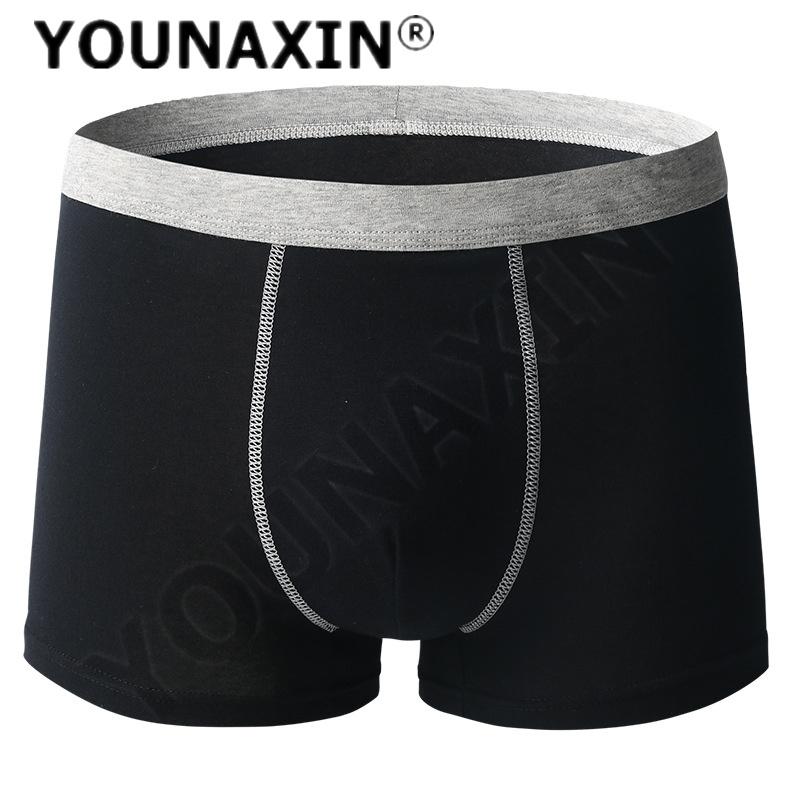 Herren-Boxershorts in Übergröße, Baumwolle, Teenager-Unterwäsche mit mittlerer Taille, sexy, einfarbige Slips, atmungsaktive Shorts, L XL 2XL 3XL 4XL 5XL 6XL 6XL schwarz Herren-Boxershorts in Übergröße, Baumwolle, Teenager-Unterwäsche mit mittlerer Taille, sexy, einfarbige Slips, atmungsaktive Shorts, L XL 2XL 3XL 4XL 5XL 6XL 6XL schwarz von Joom DACH