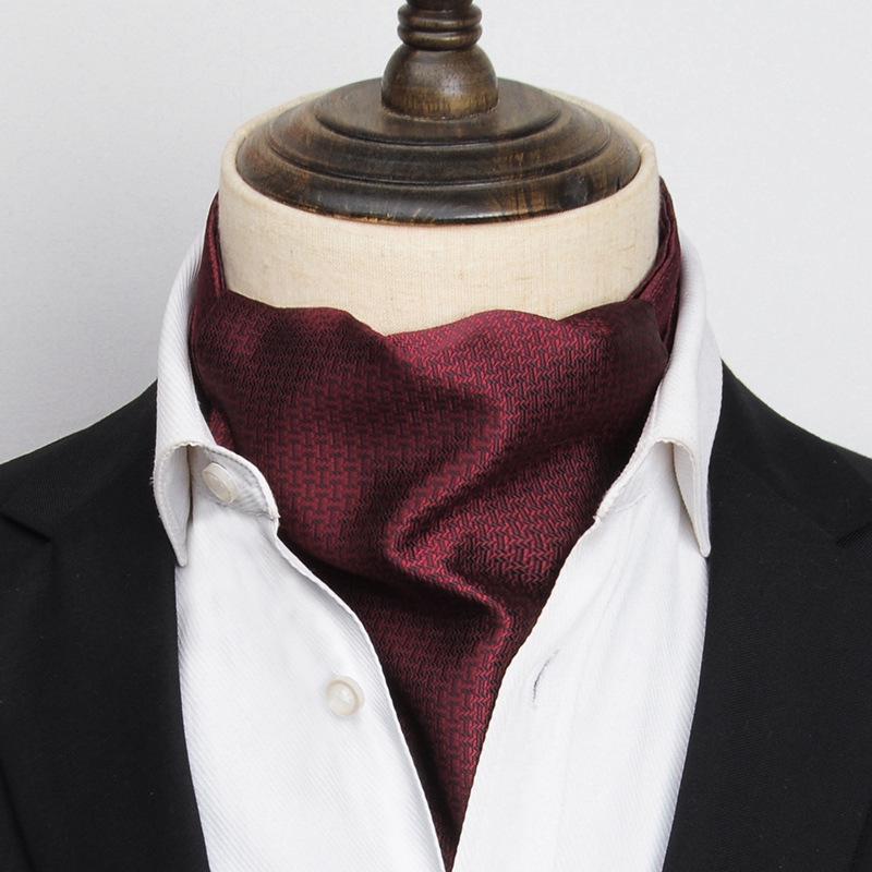 Herren Britischer Stil Langer Seidenschal - Herbst/Winter Vielseitiger Halswärmer für Business- und Freizeitkleidung. von Joom DACH