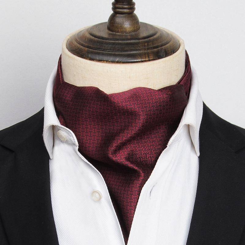 Herren Britischer Stil Langer Seidenschal - Herbst/Winter Vielseitiger Halswärmer für Business- und Freizeitkleidung. von Joom DACH