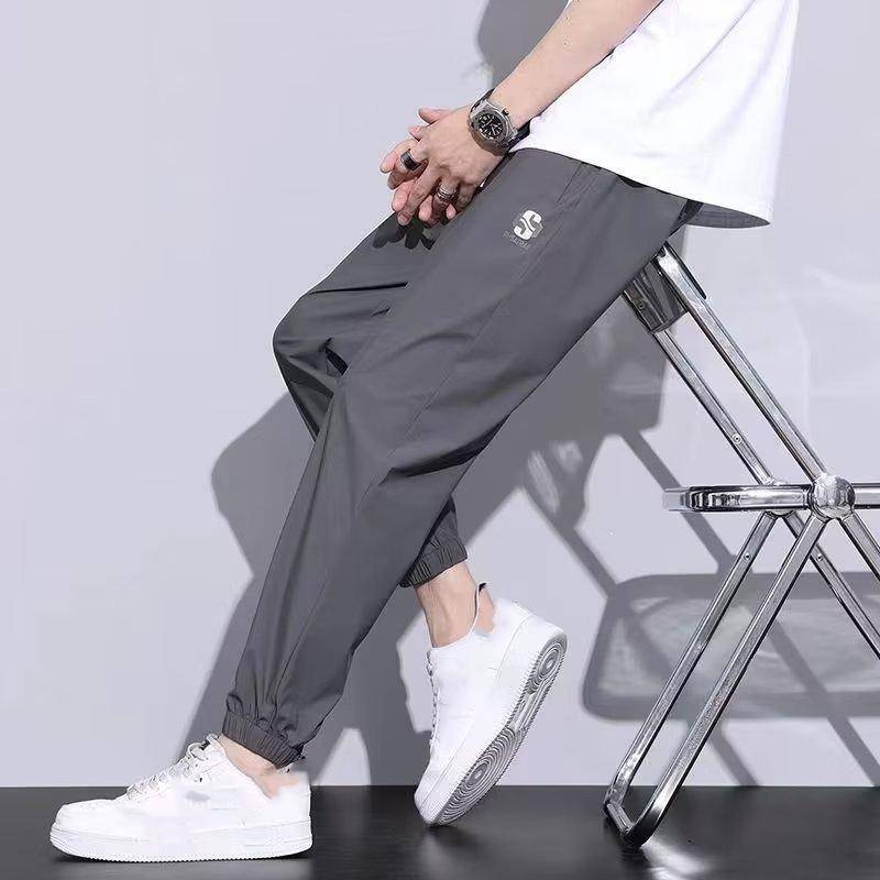 Herren Bürohose Sommer Leichte Atmungsaktive Freizeithose Jogginghose XL grau von Joom DACH