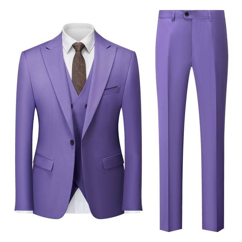 Herren Business Casual Anzug Hochzeit Bräutigam Anzug Herrenanzüge und Blazer L lavendel von Joom DACH