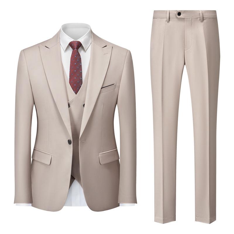 Herren Business Casual Anzug Hochzeit Bräutigam Anzug Herrenanzüge und Blazer M apricot von Joom DACH
