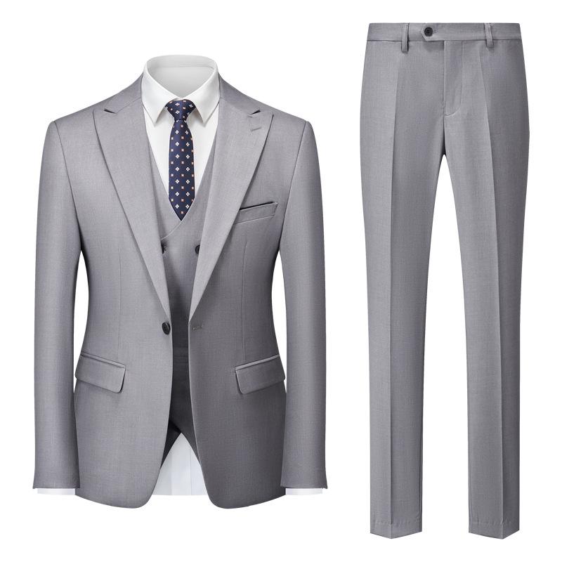 Herren Business Casual Anzug Hochzeit Bräutigam Anzug Herrenanzüge und Blazer XXXXXL licht grau von Joom DACH