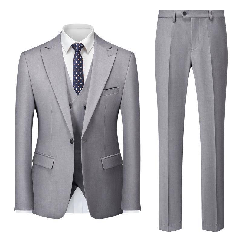 Herren Business Casual Anzug Hochzeit Bräutigam Anzug Herrenanzüge und Blazer XXXXXL licht grau von Joom DACH