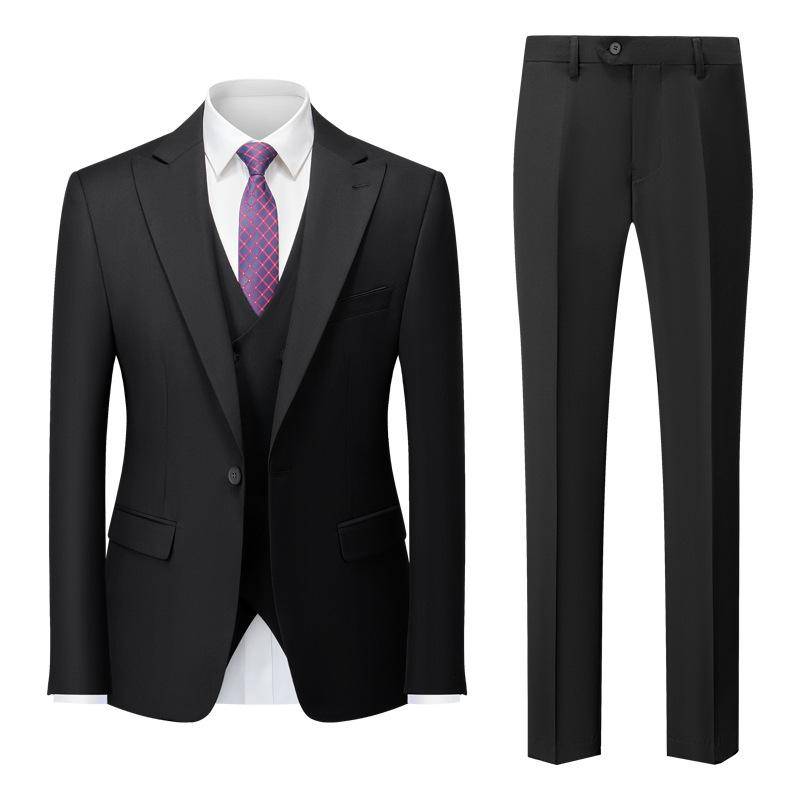Herren Business Casual Anzug Hochzeit Bräutigam Anzug Herrenanzüge und Blazer XXXXXL schwarz von Joom DACH