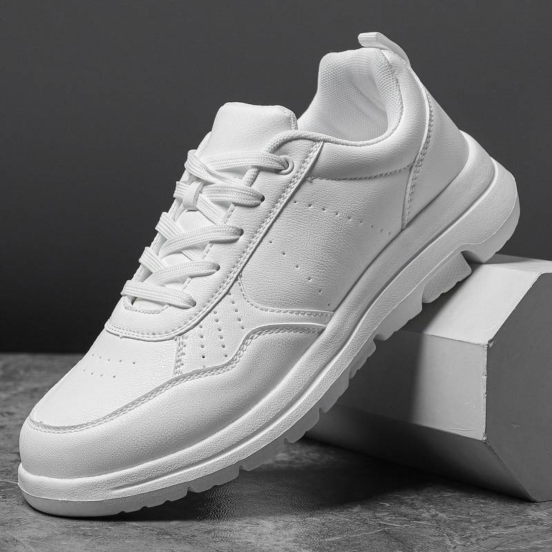 Herren Business Lederschuhe Weiche Mokassins Bequeme Freizeitschuhe für Herren Herbst Einfarbig Schwarz Weiß Herren Sneaker 39 von Joom DACH