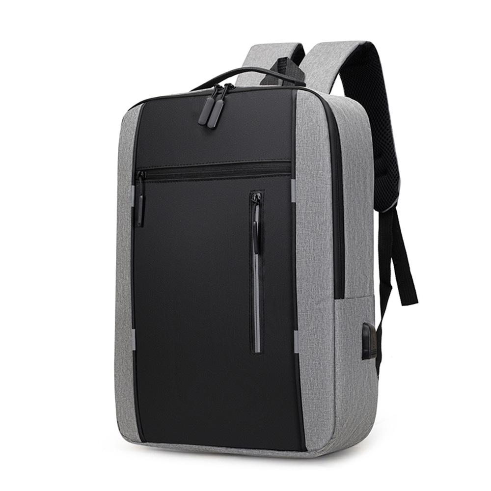 Herren-Business-Tasche, USB-Laptop-Rucksack mit großer Kapazität, professionelle Umhängetasche für Herren, Executive grau von Joom DACH