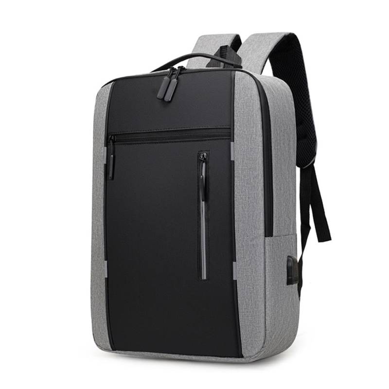 Herren-Business-Tasche, USB-Laptop-Rucksack mit großer Kapazität, professionelle Umhängetasche für Herren, Executive grau von Joom DACH