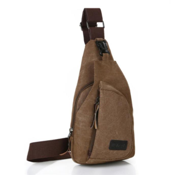 Herren Canvas Outdoor Travel Military Messenger Satchel Umhängetasche Umhängetasche Rucksäcke kaffeebraun von Joom DACH
