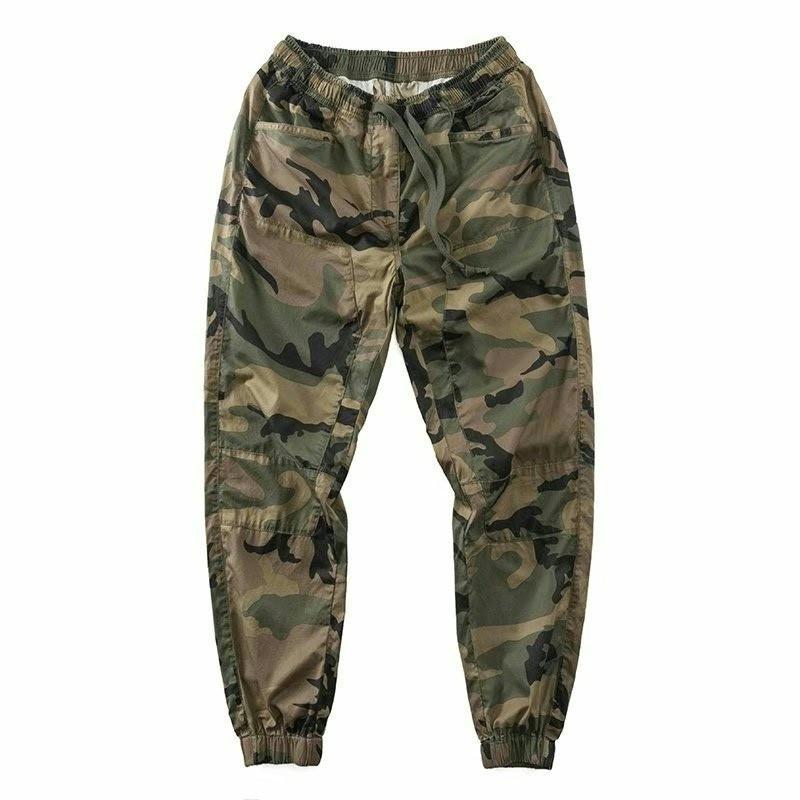 Herren Cargohose mit Camouflage-Muster und mehreren Taschen M von Joom DACH
