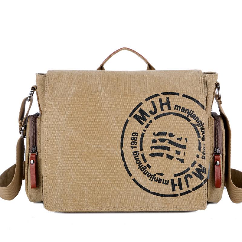 Herren Casual Canvas Tote Bag Schulter Messenger Bag Aktentasche Computertasche von Joom DACH
