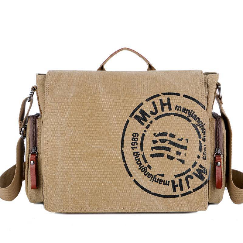 Herren Casual Canvas Tote Bag Schulter Messenger Bag Aktentasche Computertasche von Joom DACH