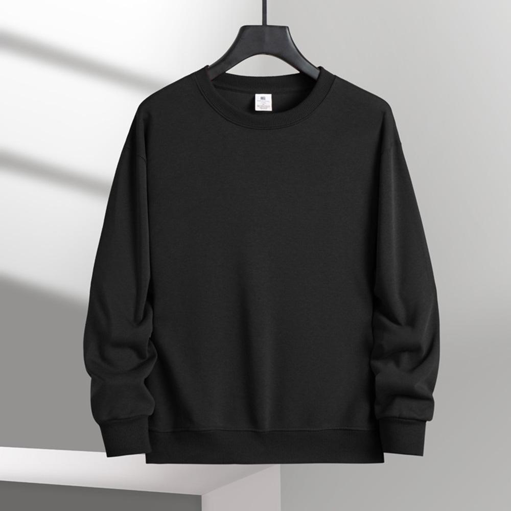 Herren Casual Einfarbig Rundhals Sweatshirts Klassisches Sweatershirt Pullover Streetwear Langarm Trendy Standard Swatershirt L von Joom DACH