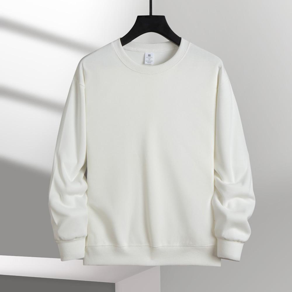 Herren Casual Einfarbig Rundhals Sweatshirts Klassisches Sweatershirt Pullover Streetwear Langarm Trendy Standard Swatershirt S von Joom DACH