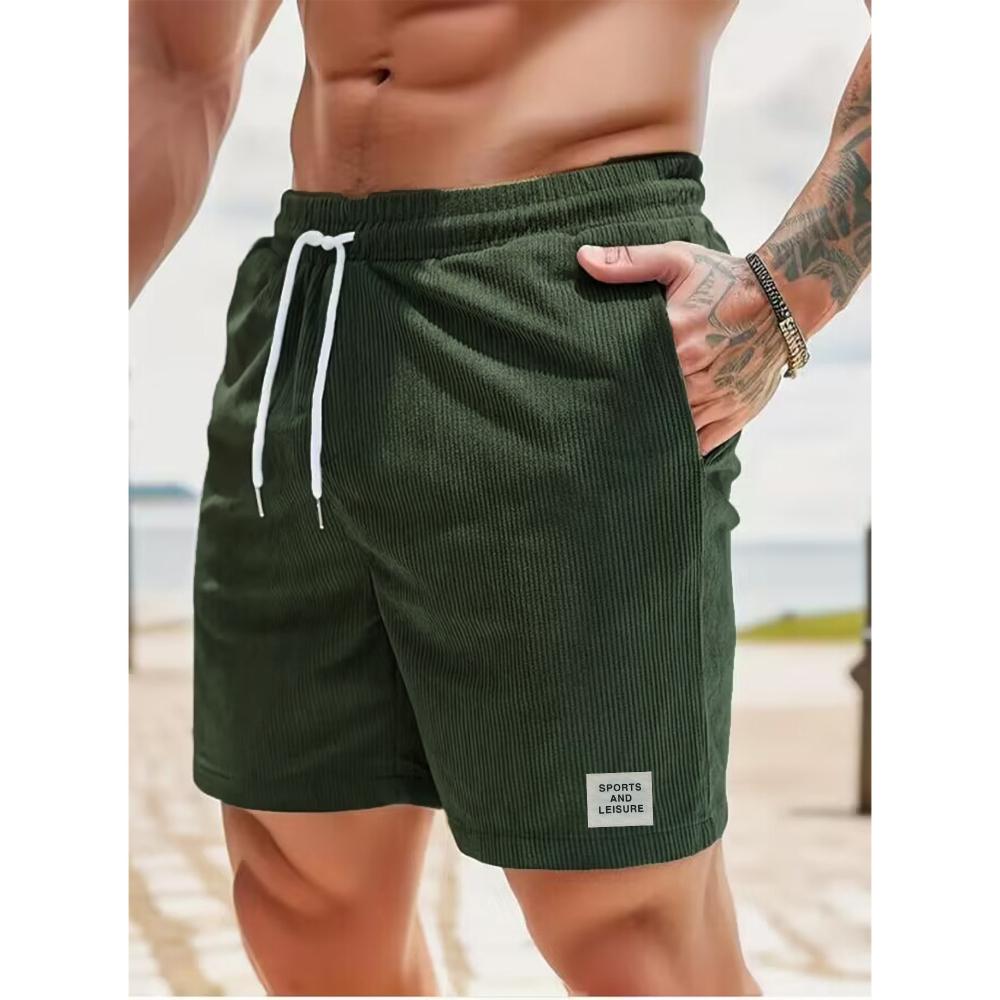 Herren Casual Shorts Männliche Bank Kurze Hosen Kordelzug Design Klassische Oberbekleidung Bequeme Einfarbige Jogginghose Laufsport US XXL von Joom DACH