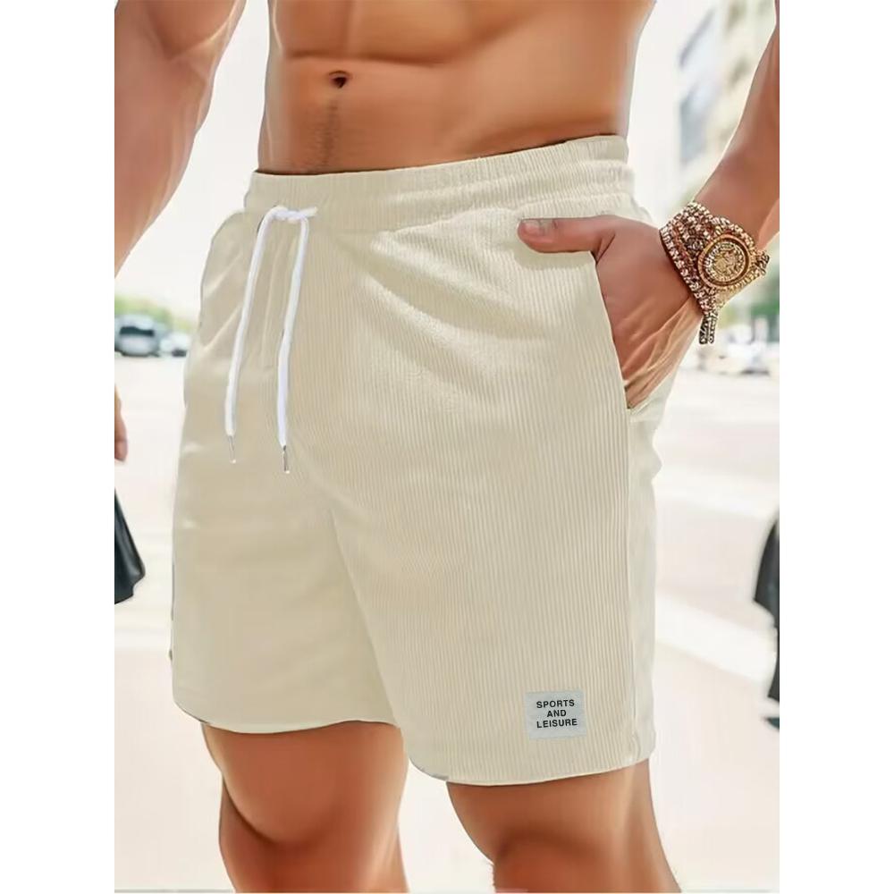 Herren Casual Shorts Männliche Bank Kurze Hosen Kordelzug Design Klassische Oberbekleidung Bequeme Einfarbige Jogginghose Laufsport US XXL von Joom DACH