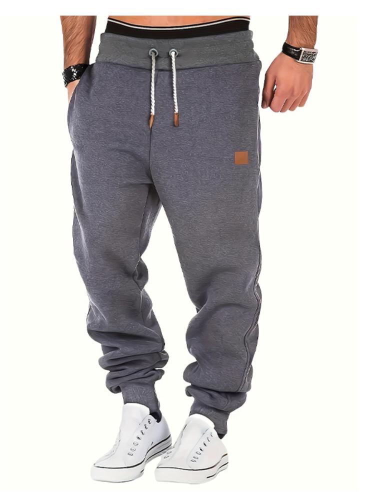 Herren Casual Sportbekleidungshose, Verdickte Jogginghose, Hip-Hop Locker und Modisch Herrenhose L dunkelgrau von Joom DACH