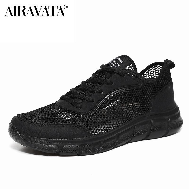 Herren Casual Sportschuhe Mesh Tuch Atmungsaktive Sneakers Outdoor Laufschuhe Trainer Plus Größe 39-48 41 schwarz von Joom DACH
