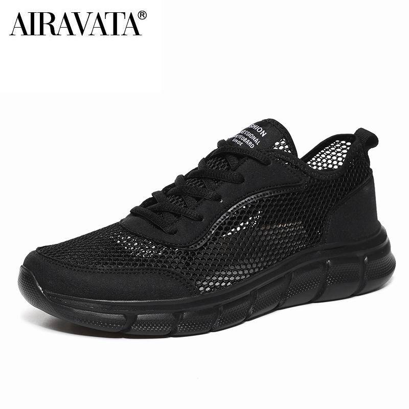 Herren Casual Sportschuhe Mesh Tuch Atmungsaktive Sneakers Outdoor Laufschuhe Trainer Plus Größe 39-48 41 schwarz von Joom DACH