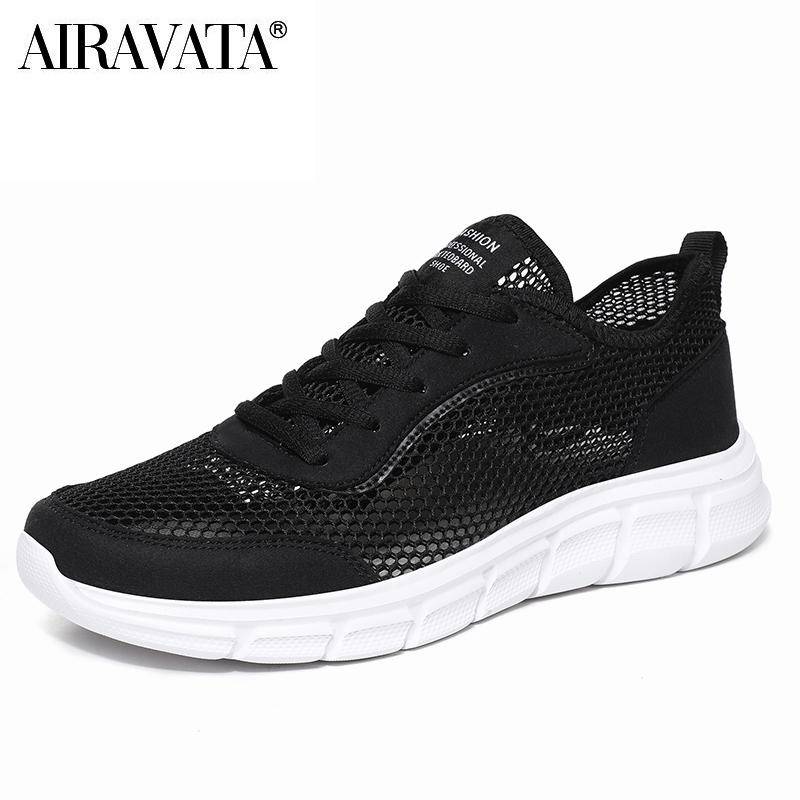 Herren Casual Sportschuhe Mesh Tuch Atmungsaktive Sneakers Outdoor Laufschuhe Trainer Plus Größe 39-48 45 weiß/schwarz von Joom DACH