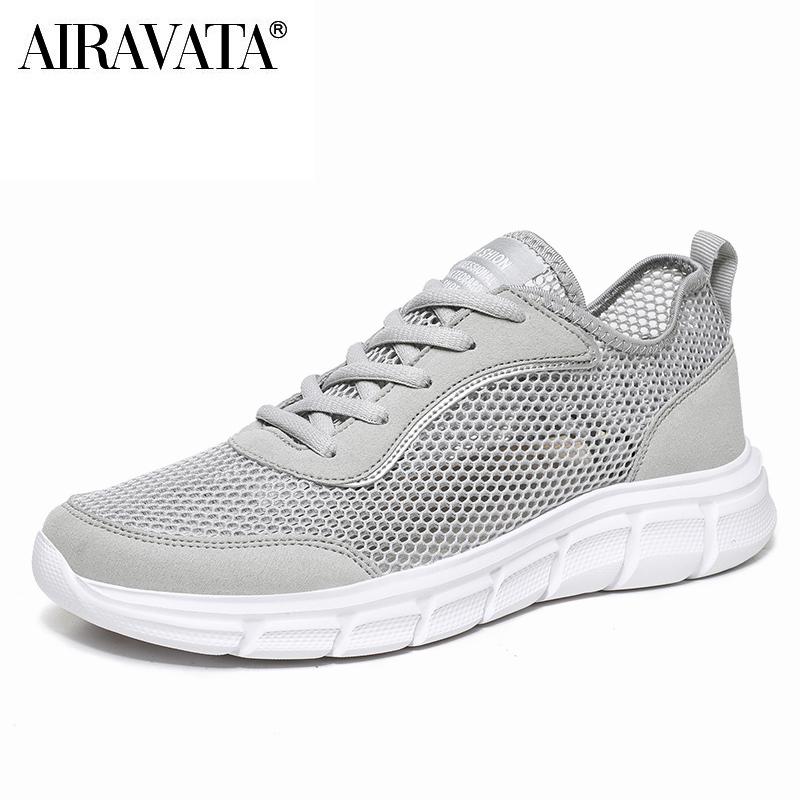 Herren Casual Sportschuhe Mesh Tuch Atmungsaktive Sneakers Outdoor Laufschuhe Trainer Plus Größe 39-48 48 grau von Joom DACH