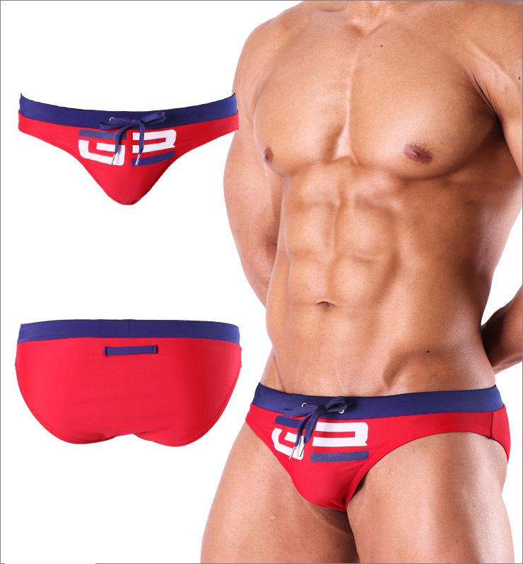 Herren Colorblock Dreieck Badehose - Modische Strand Bikini Badehose L von Joom DACH