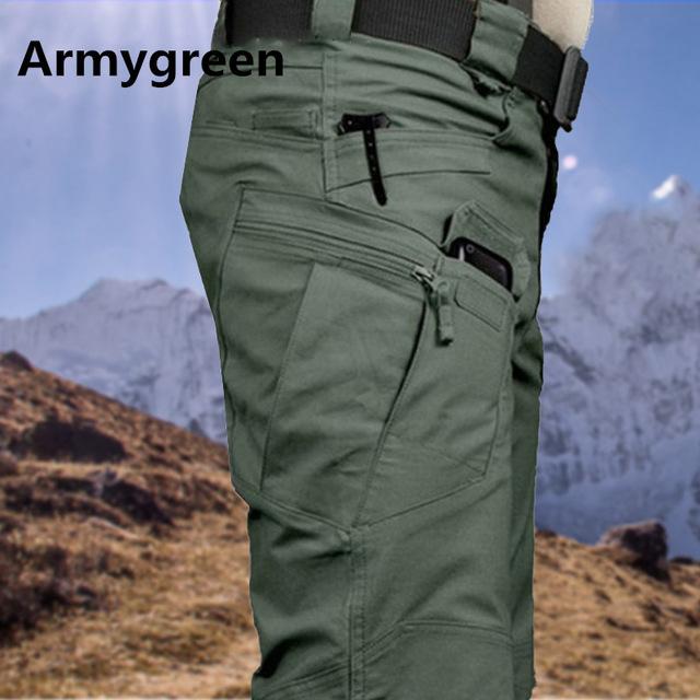 Herren Outdoor Sport Trekkinghose Jogginghose Mehrfach-Taschenhose City Cargohose XL armee grüne von Joom DACH