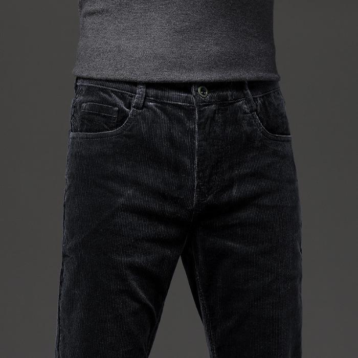 Herren-Cordhose im Business-Casual-Stil – gerade Passform, leicht elastisch, dicker Stoff für mehr Wärme, geeignet für Herbst und Winter. 40 von Joom DACH
