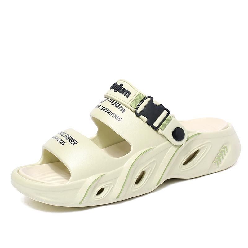 Herren Damen Sandalen Mode Plateau Freizeit Sandalen Herrenschuhe Atmungsaktive EVA leichte Sport Wading Strandschuhe Herren Hausschuhe 36-37 von Joom DACH