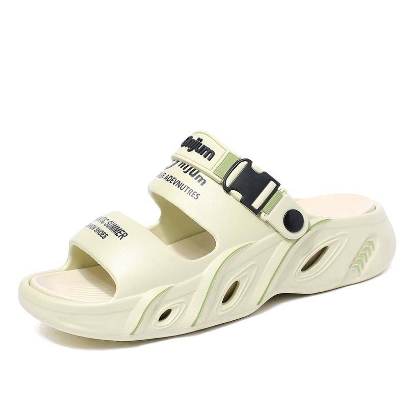 Herren Damen Sandalen Mode Plateau Freizeit Sandalen Herrenschuhe Atmungsaktive EVA leichte Sport Wading Strandschuhe Herren Hausschuhe 36-37 von Joom DACH