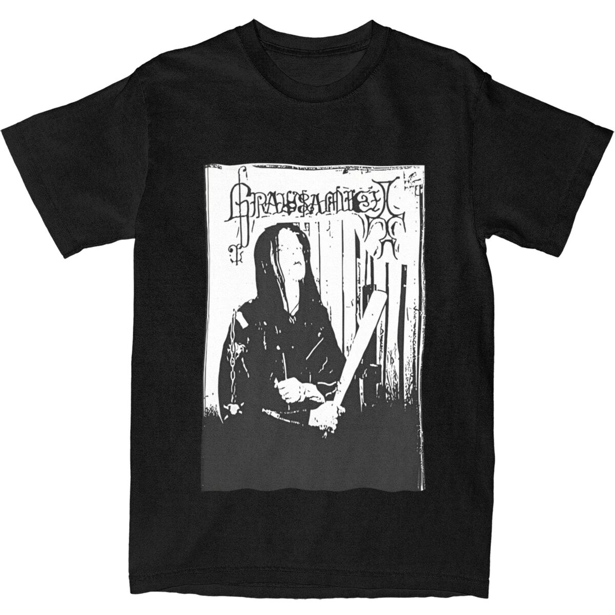 Herren Damen T-Shirt Grausamkeit Musik Black Metal Gothic T-Shirts Beliebtes Sommer-T-Shirt Lustig Lässig 100 Baumwolle Oberteile Übergröße 4XL von Joom DACH