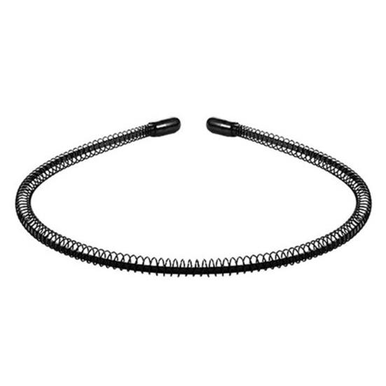 Herren Damen Unisex Schwarz Welliges Haar Kopf Hoop Band Sport Stirnband Haarband Mode one size schwarz von Joom DACH