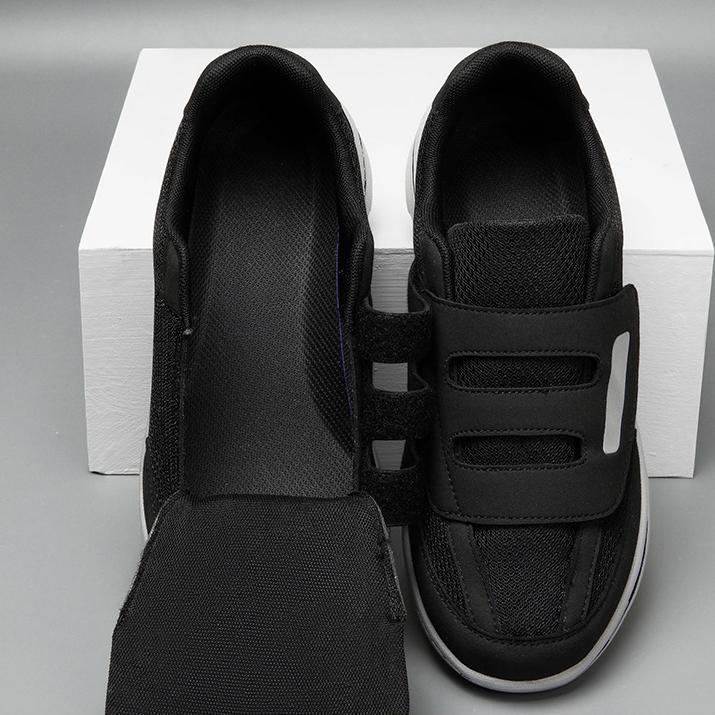 Herren Damen Weite Zehen Sneaker für Fette Füße Diabetikerschuhe Hallux Valgus Ballen Orthopädisch Geschwollene Füße Daumen Eversion Schuhe 42EU/CN43 schwarz von Joom DACH