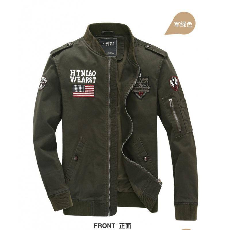 Herren Deutsch gewaschen reine Baumwolle Flying Tigers Air Force One Jacke Mantel große Größe Flut 3XL von Joom DACH