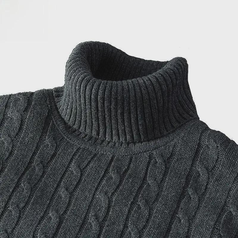 Herren Dicke Baumwolle Rollkragenpullover mit Weichem Samtfutter M von Joom DACH