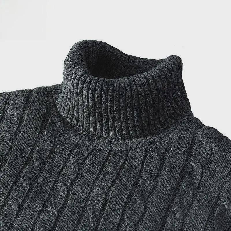 Herren Dicke Baumwolle Rollkragenpullover mit Weichem Samtfutter M von Joom DACH