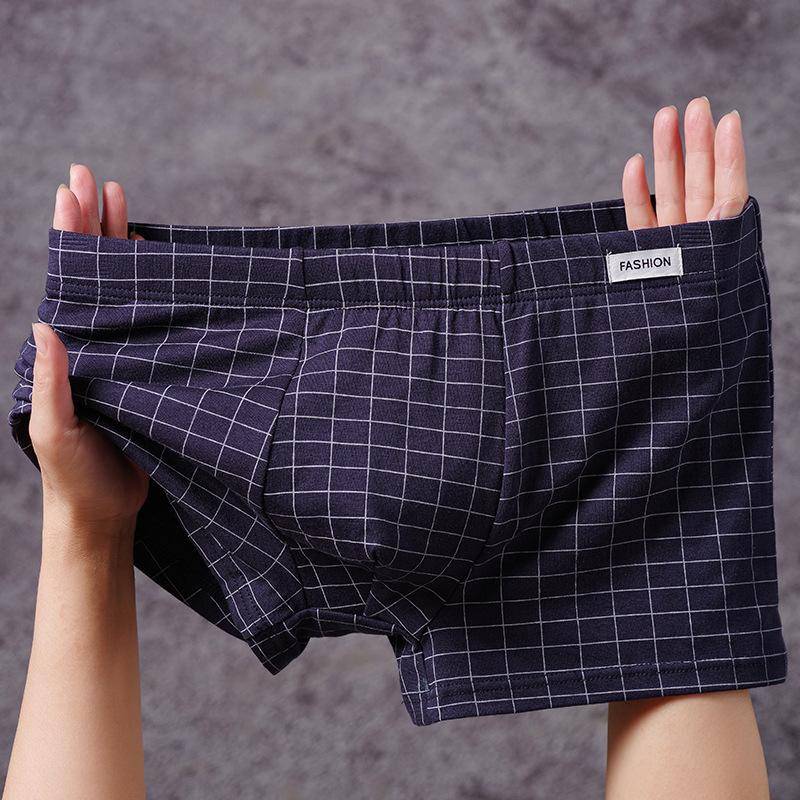 Herren Einfarbig Texturiert Flache Ecken Unterwäsche 4XL dunkelblaue von Joom DACH