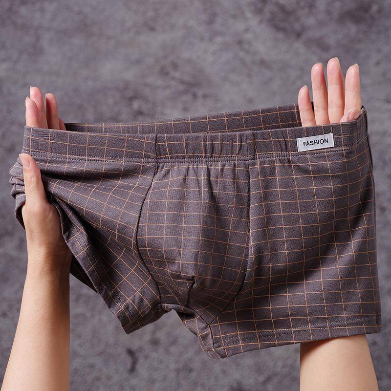 Herren Einfarbig Texturiert Flache Ecken Unterwäsche 4XL grau von Joom DACH