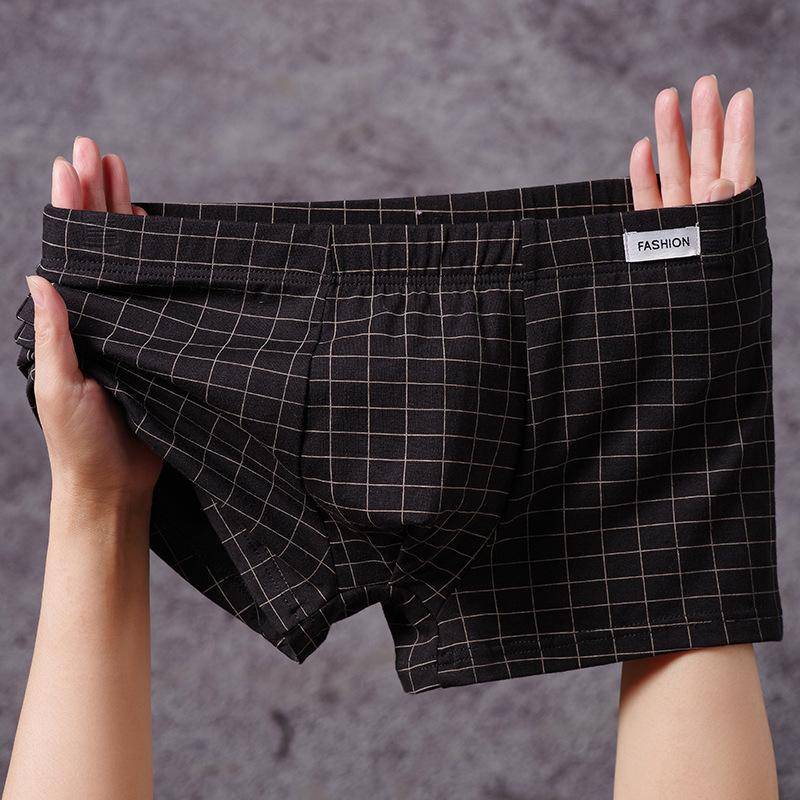 Herren Einfarbig Texturiert Flache Ecken Unterwäsche 4XL schwarz von Joom DACH