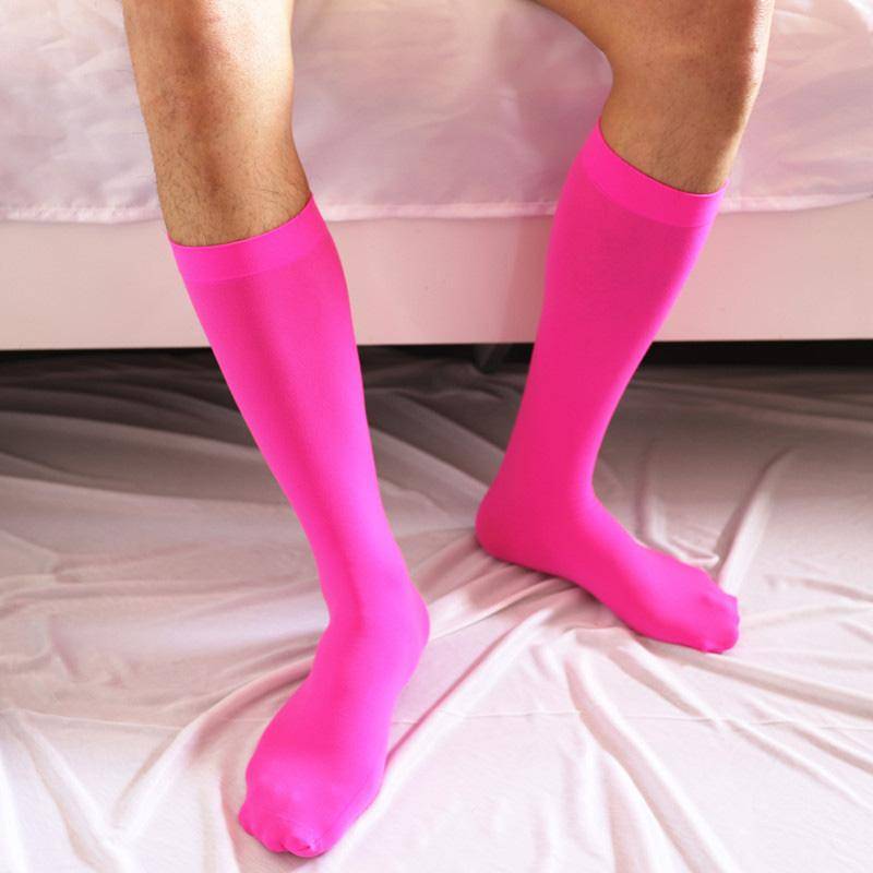 Herren Einfarbige Strümpfe Mid-Tube Wadensocken Samt Kleid Socken Business von Joom DACH