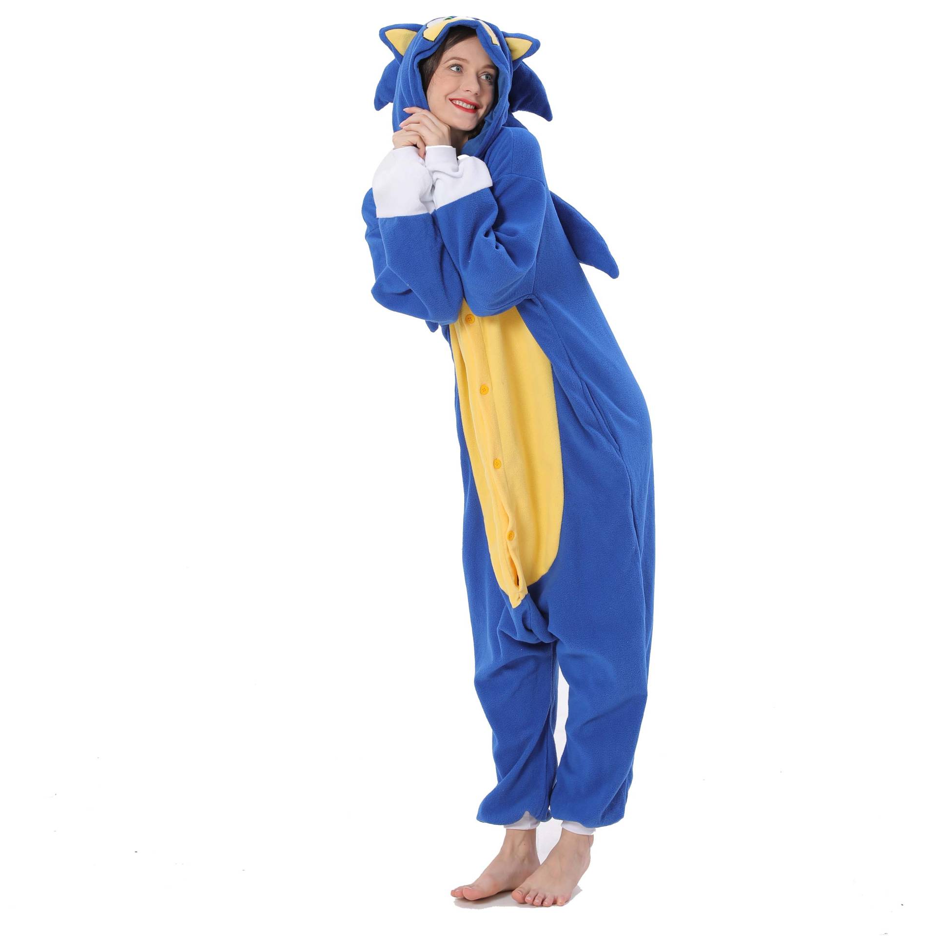 Herren Einteiler Pyjama Anime Kigurumi Übergröße Onesie für Erwachsene Halloween Ganzkörper Pyjama Cartoon Cosplay Kostüm M von Joom DACH