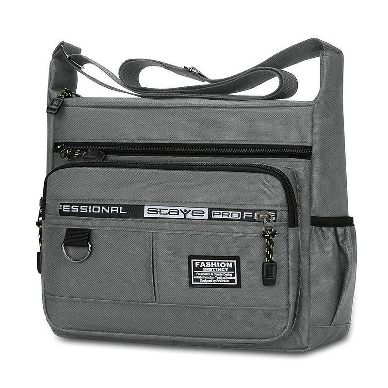 Herren Einzelschultertasche Mode Sammelaufbewahrungstasche Umhängetaschen Business Freizeit Aufbewahrung Damen Umhängetasche Herren Schultertasche grau von Joom DACH