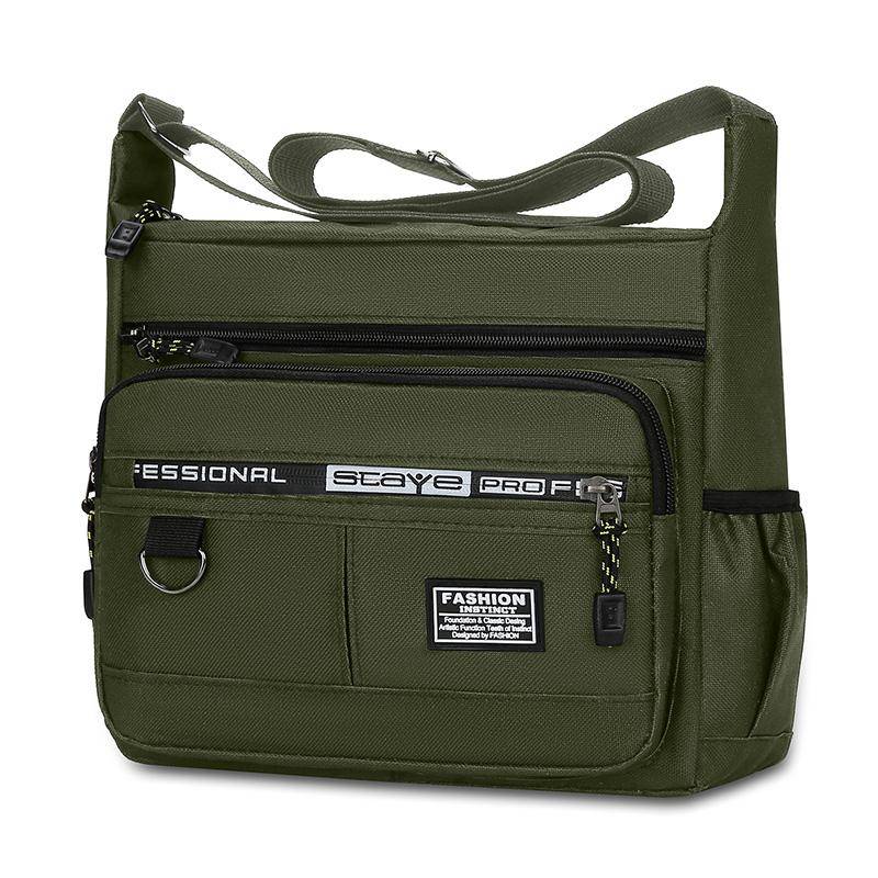 Herren Einzelschultertasche Mode Sammelaufbewahrungstasche Umhängetaschen Business Freizeit Aufbewahrung Damen Umhängetasche Herren Schultertasche grün von Joom DACH